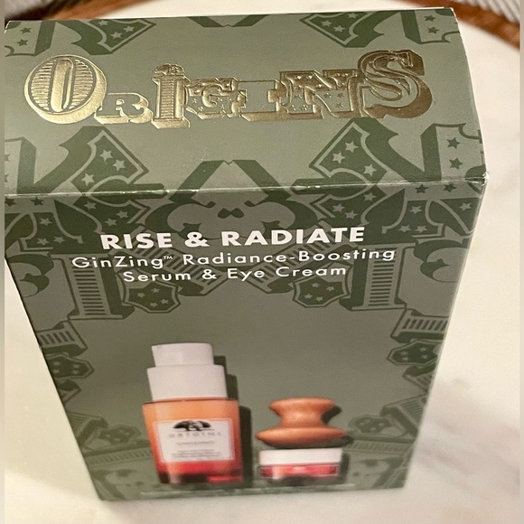 Origins | Rise & Radiate GinZing Radiance-Boosting Serum & Eye Cream Set | NIB - Picture 5 of 12
